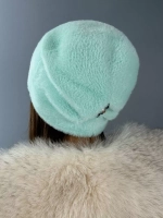 шапка зимняя пушистая из эко меха