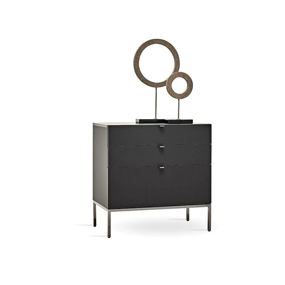Комод с 3 ящиками черный ENZA HOME LEGATO EH59519
