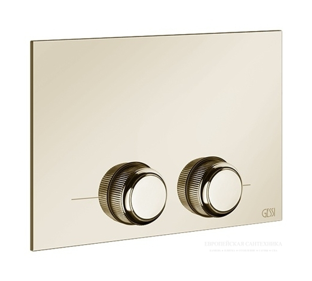 Клавиши смыва Gessi Venti20, для Tece, цвет Brass PVD