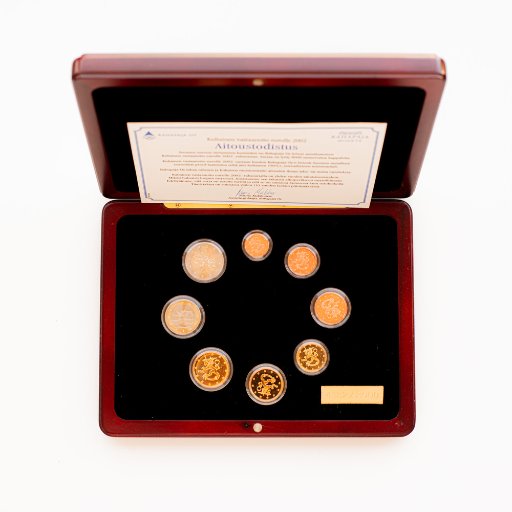 Finland 2002 Proof Coin Set - Without Medal