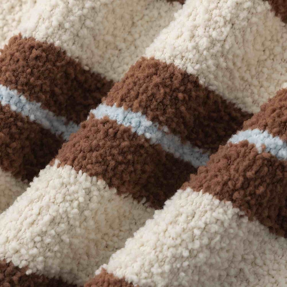 Свитер Ymkashix Soft Strips белый/кофейный