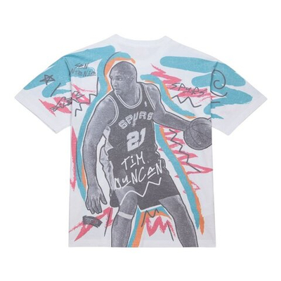 Баскетбольная футболка MITCHELL&NESS NBA SHOWSTOPPER SS PLAYER TEE VINTAGE LOGO ALL-STAR  TIM DUNCAN