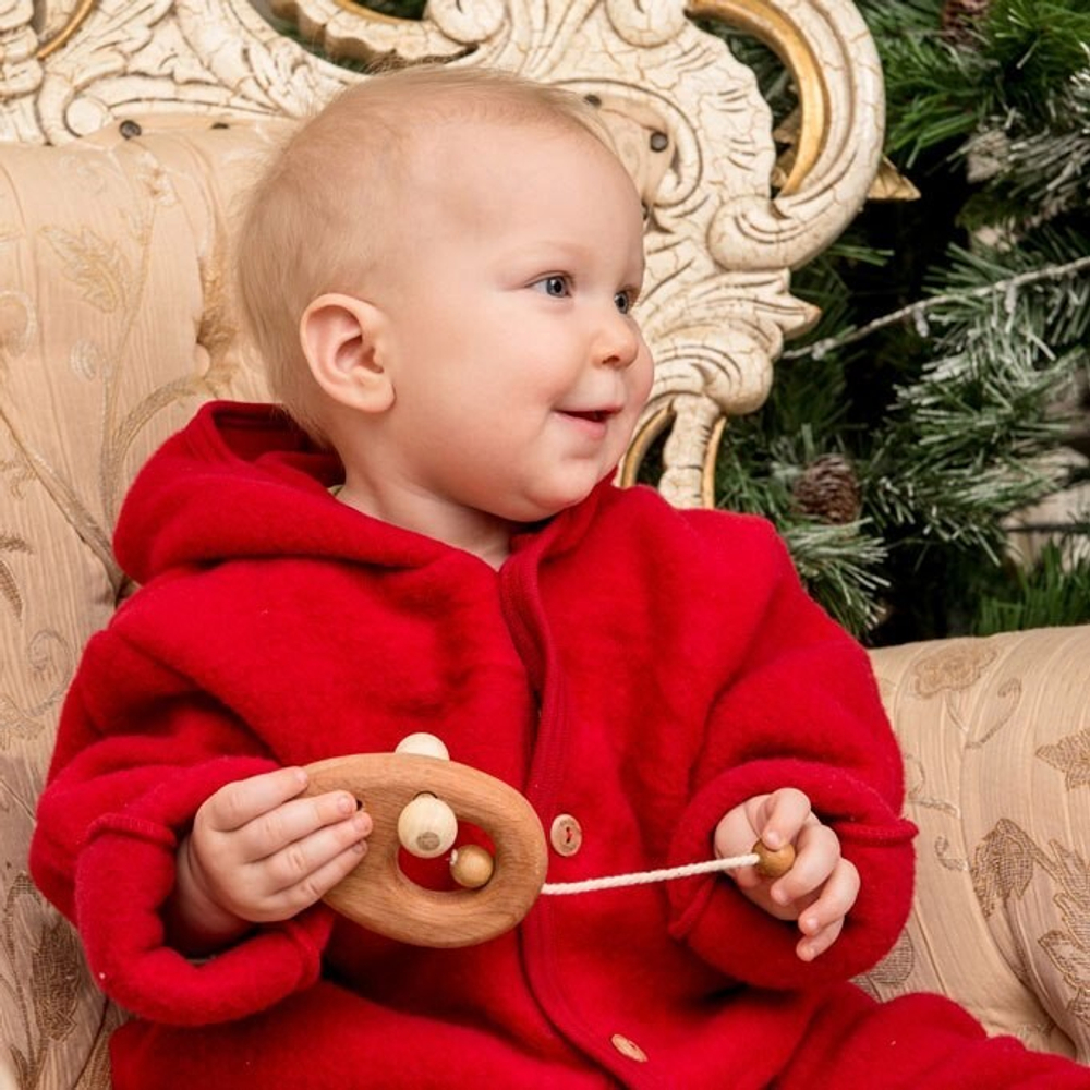 Деревянная погремушка - грызунок Мышонок Леснушки