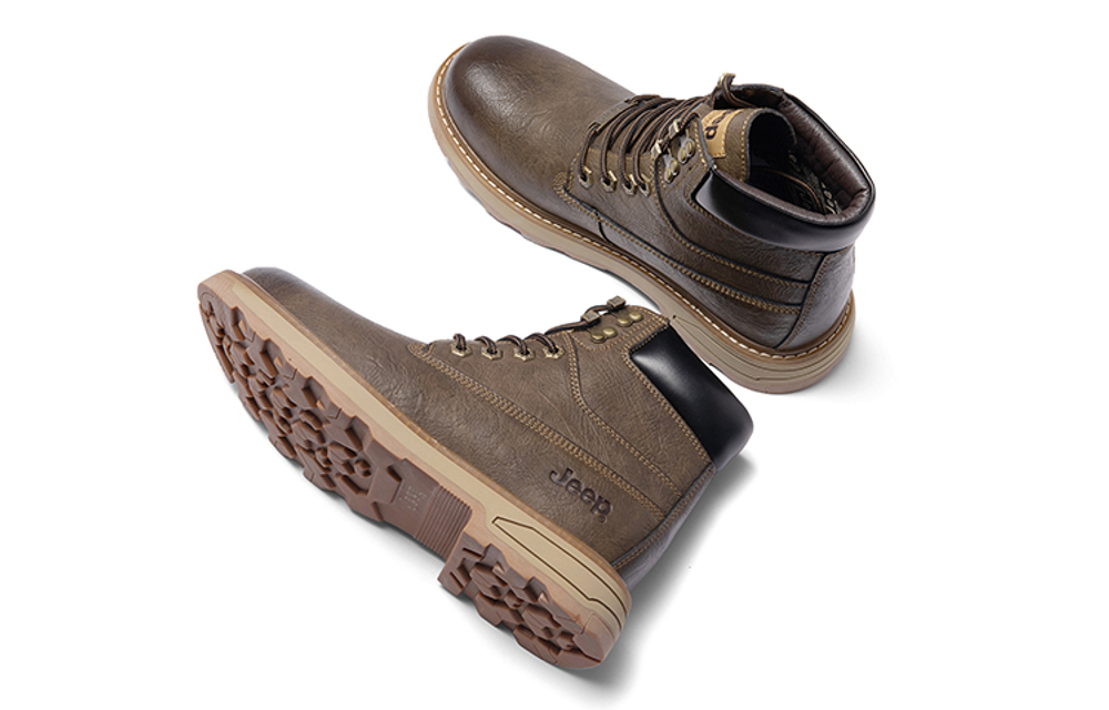 Jeep Martin Boots Men"s Khaki