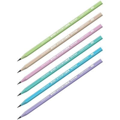 Карандаш ч/г HB трехгран.,заточен.,пласт. "Flexy Pastel" (Berlingo)