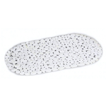 Коврик в ванную на присосках "Камушки" 69*36см белый