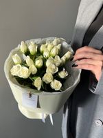 Букет из белой розы 25 шт