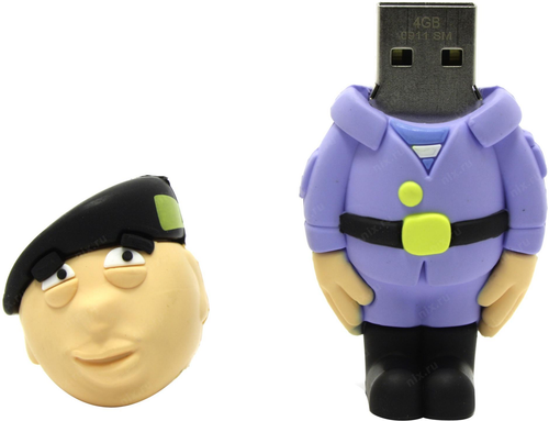 Внешний накопитель 8GB USB Drive <USB 2.0> ICONIK Полицейский (RB-SOLDP-8GB)