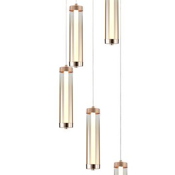 Подвесной светильник 23W 4000K V000151L 11061/5P Gold золотой Rilucente Indigo