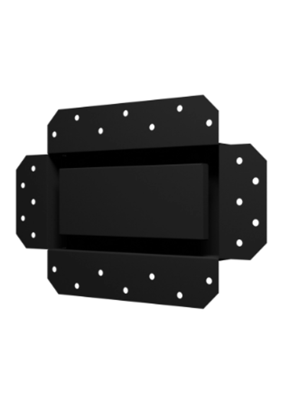 Решетка вентиляционная SGR 200х100 окраш.сталь Matt black ERA