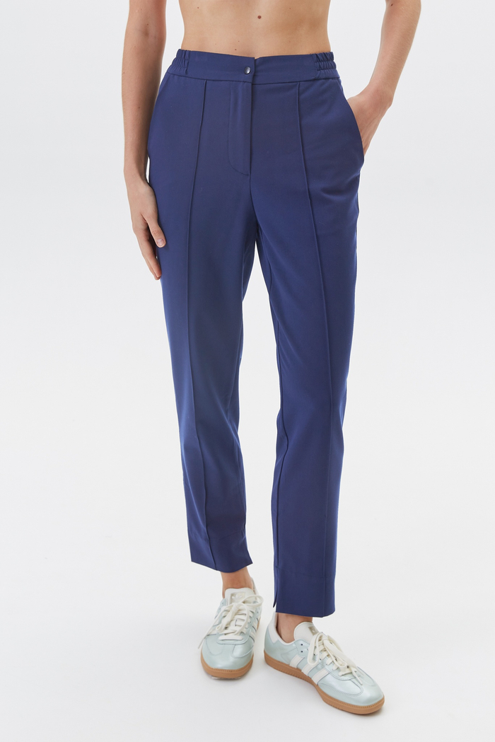 Брюки зауженные медицинские женские Сьют, нэви грис