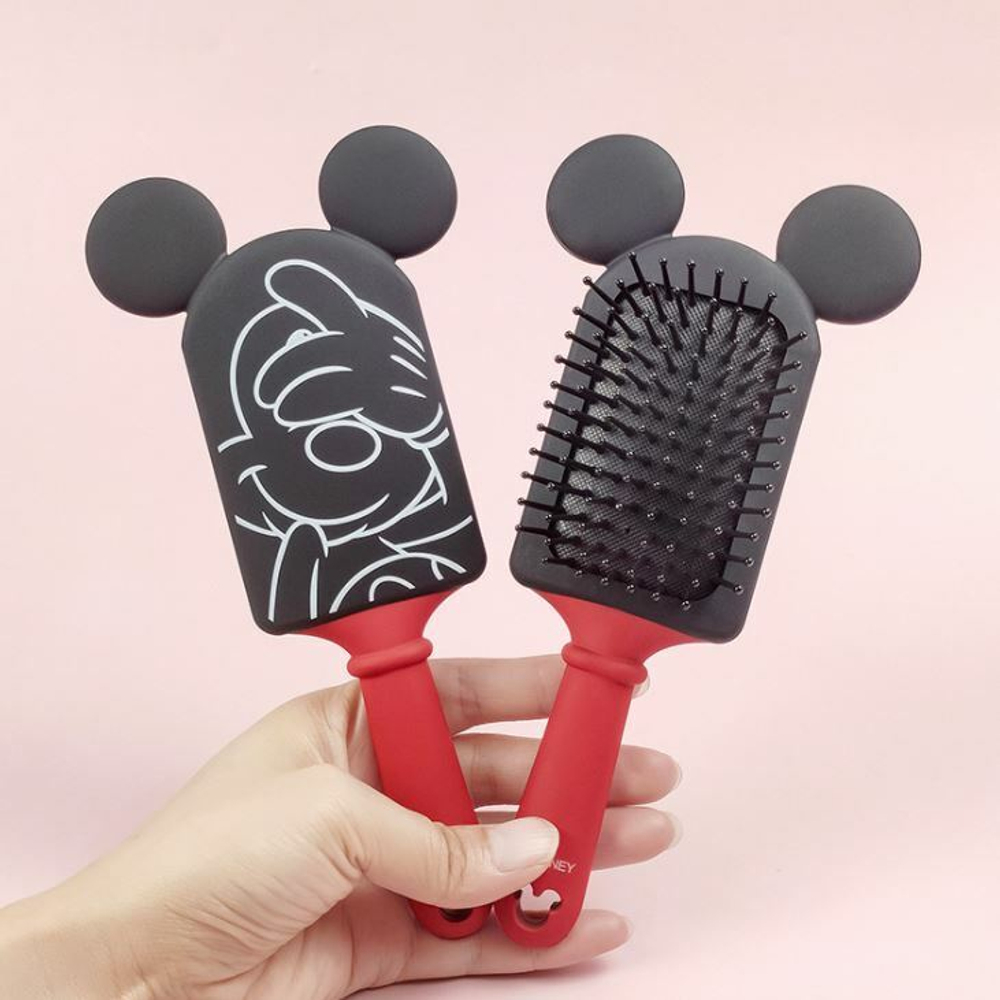 SALE! Массажная расческа Disney Mickey Mouse, на мягкой подушечке,1 шт. Белый+ красный.