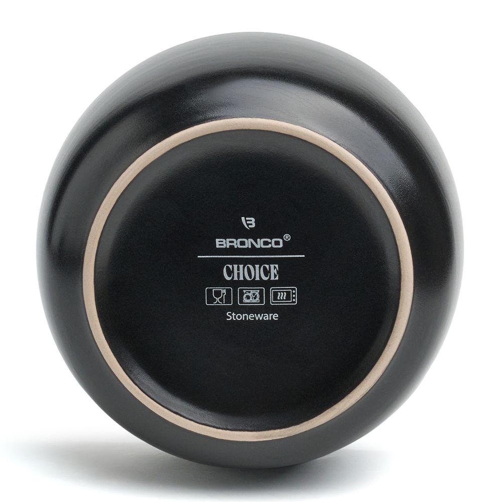 НАБОР ПОСУДЫ ОБЕДЕННЫЙ BRONCO "CHOICE BLACK" НА 4 ПЕР. 16 ПР.