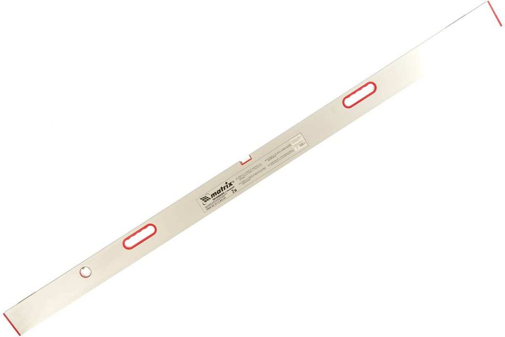 Правило алюминиевое с уровнем, L-2.0 м, 2 ручки Matrix, 89637