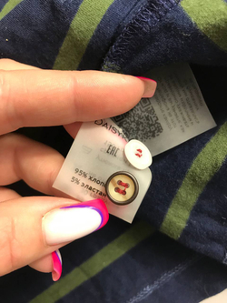 Футболка-поло Daisyknit с длинным рукавом, маркировка S, визуально на 44/46 размер