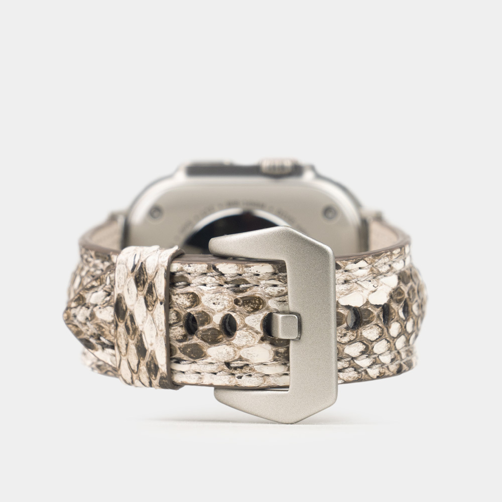 Ремешок для Apple Watch Ultra 49mm из кожи питона, натурального цвета