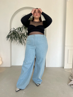 Джинсы Wide Leg светло голубые