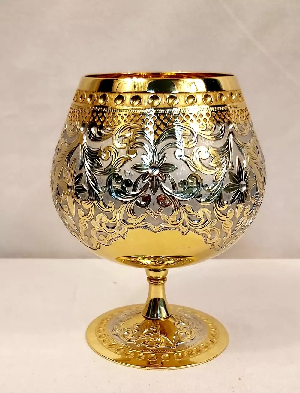 Эксклюзивный бокал для коньяка на заказ  (Златоуст)  в подарочном футляре