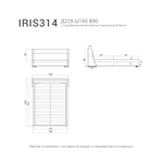 Кровать IRIS 314 с подъемным механизмом
