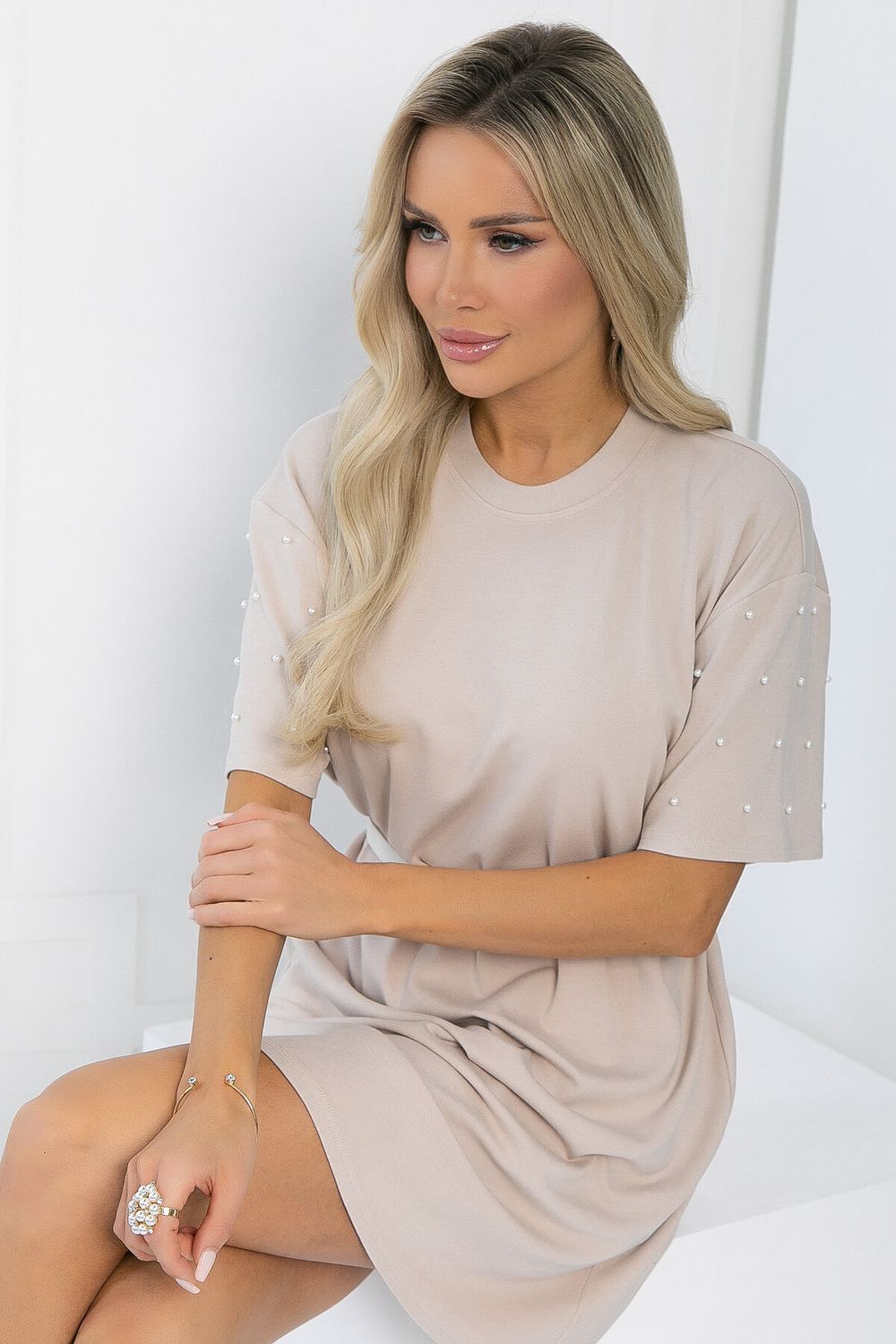 Платье Жемчужина коллекции (бежевое) П13313-1М LT Collection