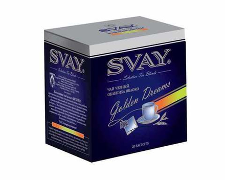 Чай черный Svay Golden Dreams, 20 пак/уп, 2 г (Свэй)