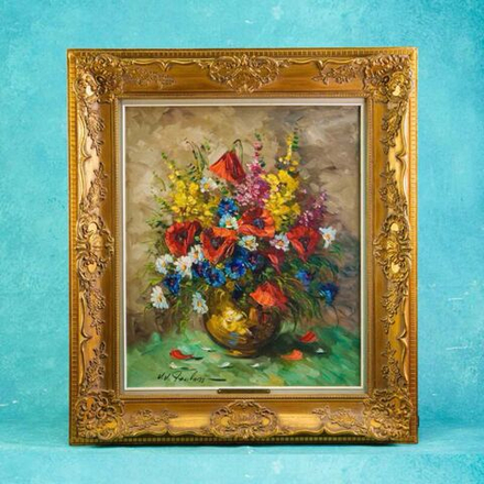 Винтаж: Винтажная картина «Натюрморт»