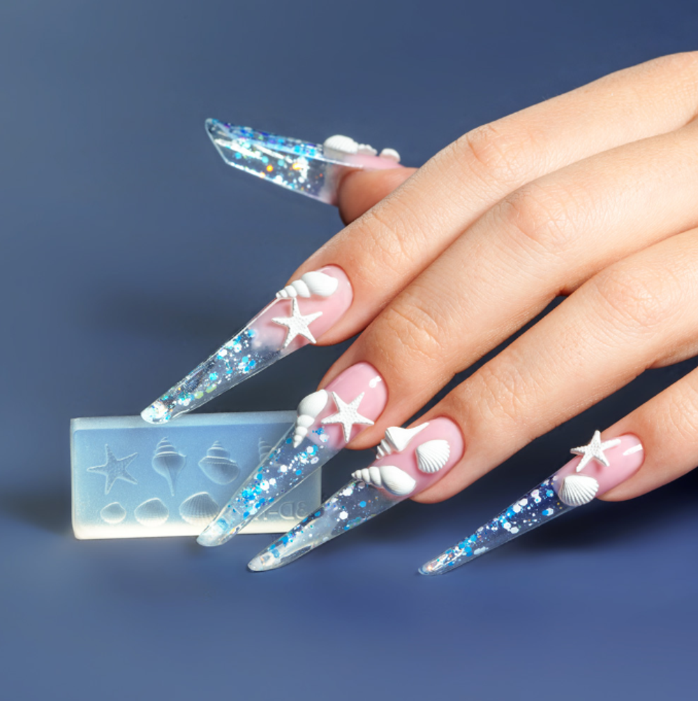 Irisk Формочки силиконовые для объемного дизайна, Ракушки3