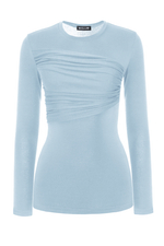 «Silhouette» Лонгслив с драпировкой на груди.