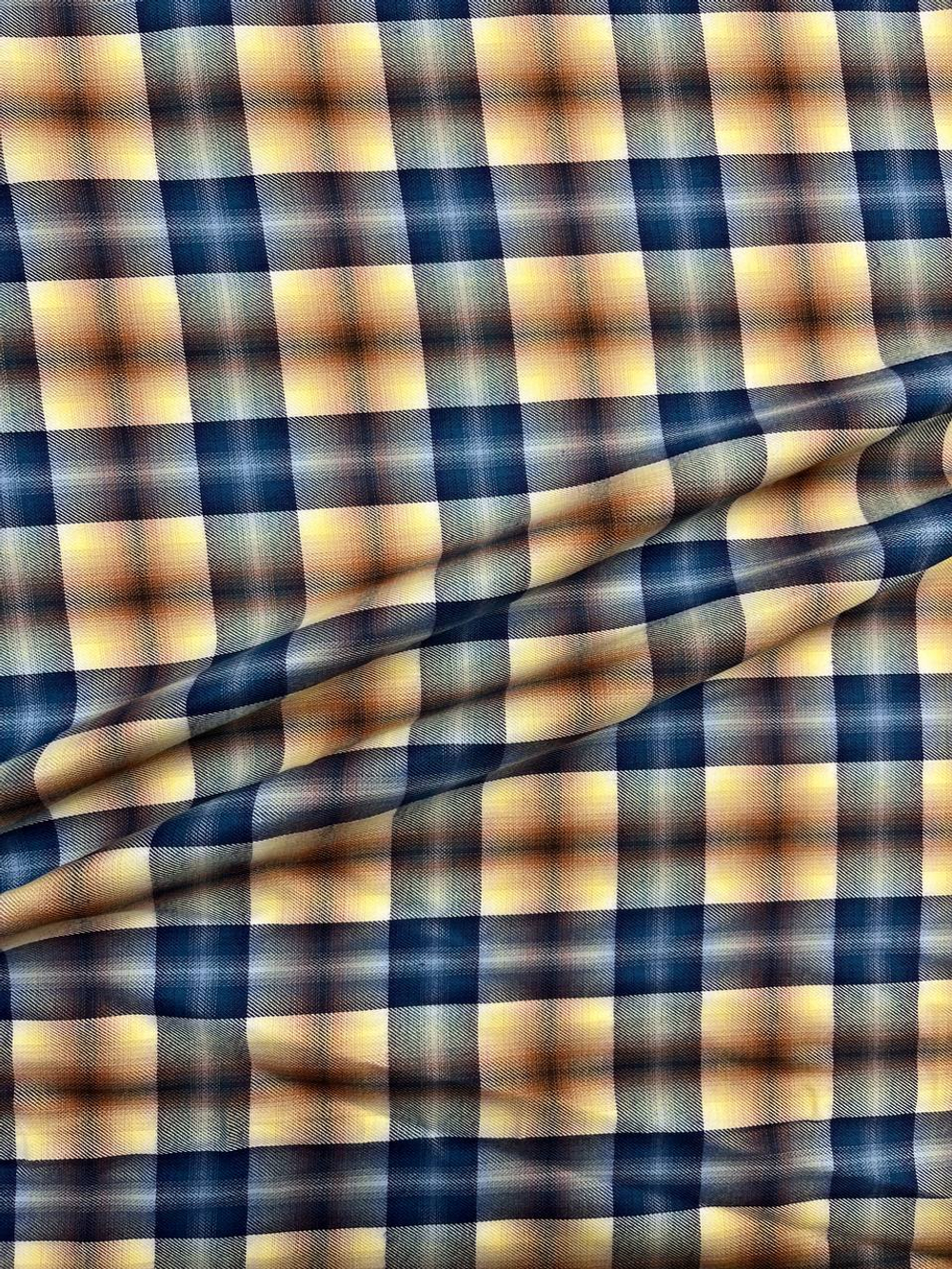 Хлопок с лиоцеллом Canclini в разноцветную клетку