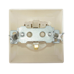 "СЕЛЕНА" Розетка скрытой установки одноместная с заземлением РС16-370 "с/к" Кунцево-Электро