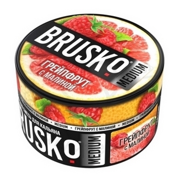 Бестабачная смесь для кальяна BRUSKO, 250 г, Грейпфрут с малиной, Medium (M)