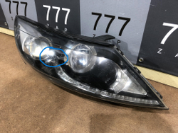 Фара правая галоген с ДХО Kia Sportage 3 (SL) 10-16 Б/У Оригинал 921023U250