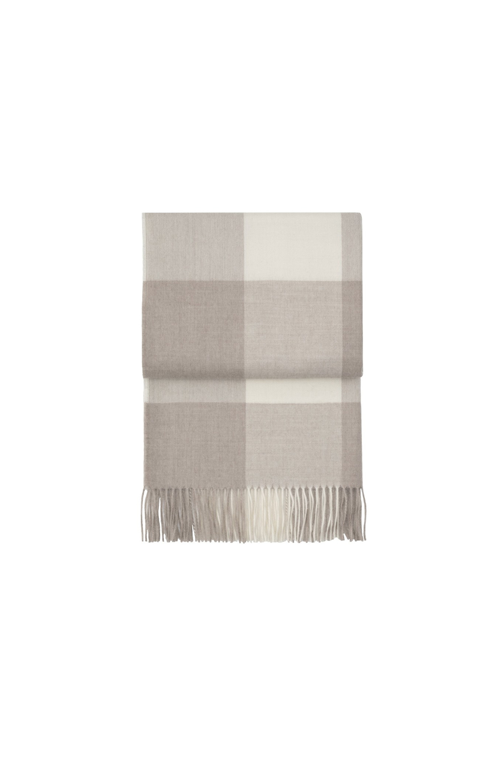 Плед 130х200 Elvang Whisper Beige-White