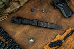 Тактический нож Combat VG-10 (Cryo) Convex Satin Black