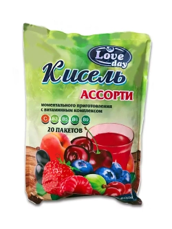 Кисель Love Day Ассорти 30 г * 20 шт в 1 упаковке