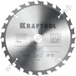 KRAFTOOL Fast 185х20мм 24Т, диск пильный по дереву
