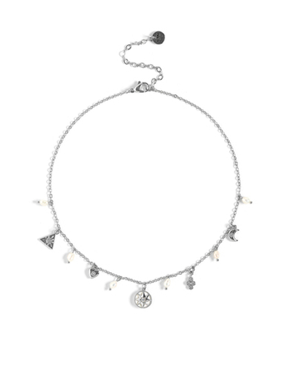 Чокер Round White Star Pearl