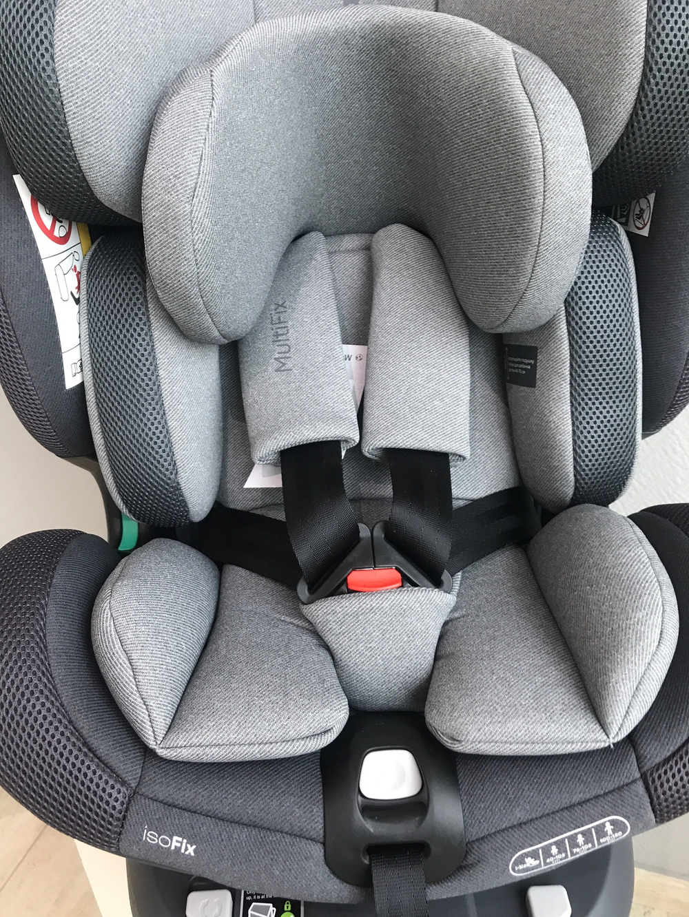 Автокресло 0-36 кг RANT TP01 MultiFix (Grey) (40-150см)