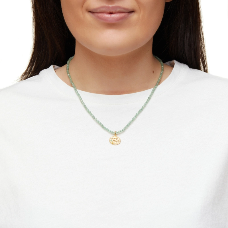 Колье Сайлстоун с Зелёным Авантюрином