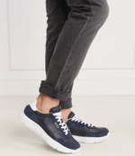 Кожаные кроссовки POLO RALPH LAUREN - темно-синий(809931239)