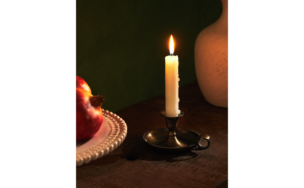 Подсвечник Zara Home, 6.5х13.5х11 см, золотой, 9398/468