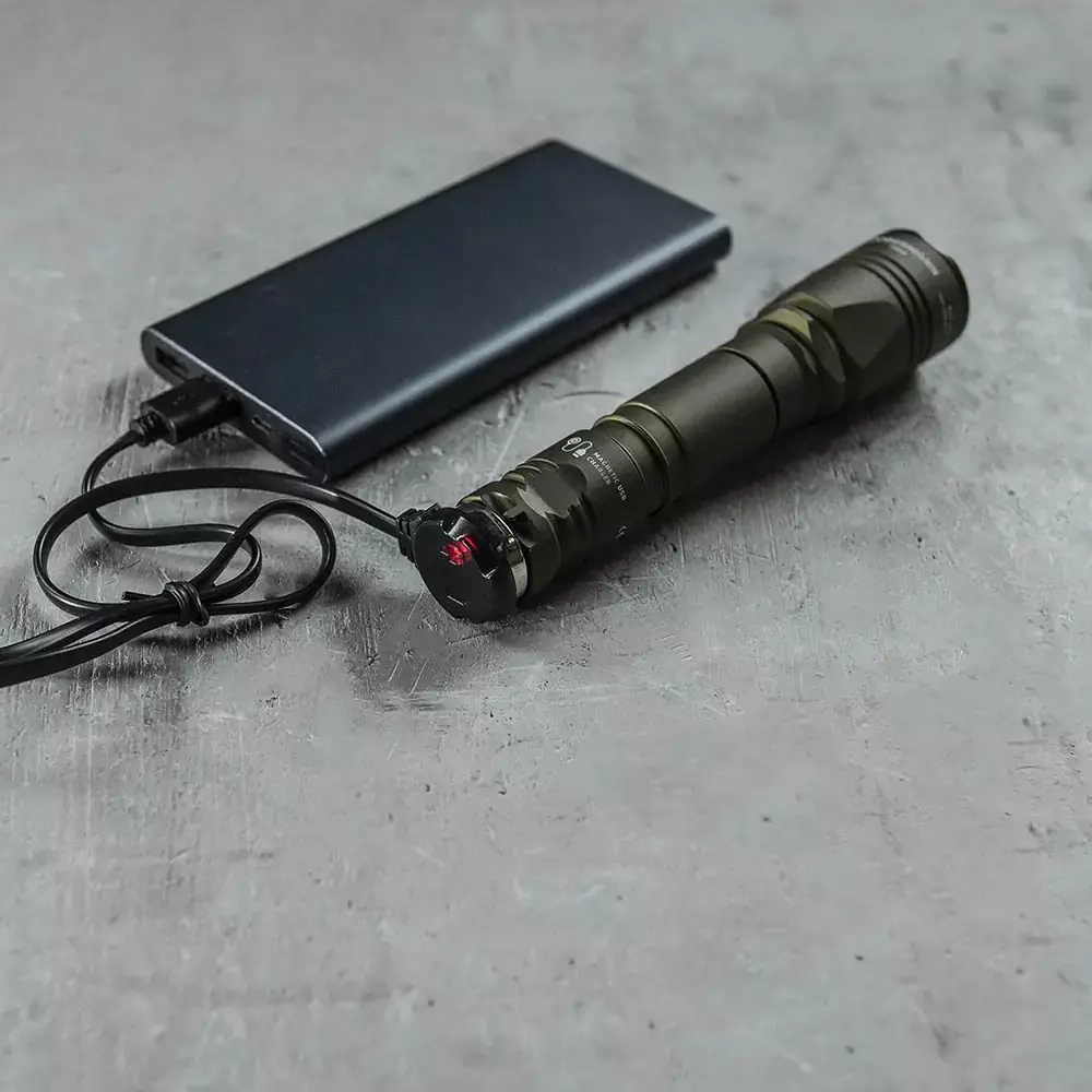 Фонарь Armytek Dobermann Pro Magnet USB, Теплый, Olive