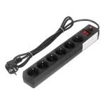 Фильтр сетевой, С заземлением, С выключателем, IP20, Тип розетки F, 1,8м, полезный