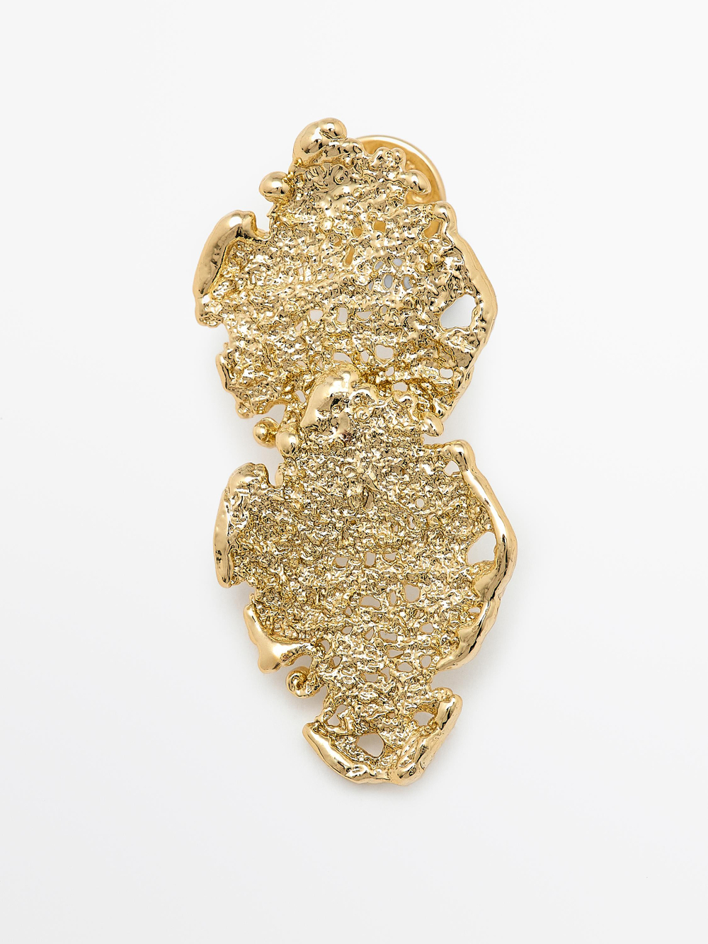 Massimo Dutti Кружевные серьги, золотистый