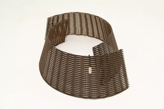 Корзина под елку Премиум Царская Лоза 65*48*30 см., разборная, лесной орех, ЕлкиТорг (65-222)