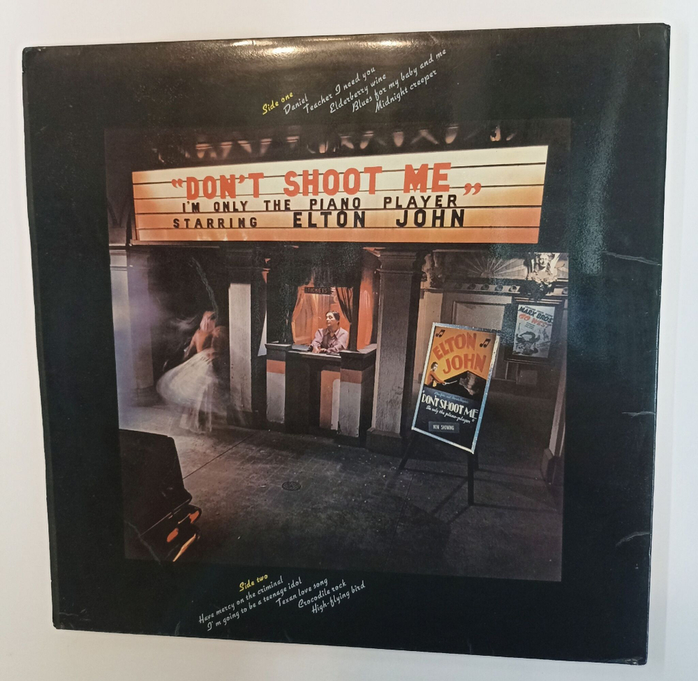 Винтажная виниловая пластинка LP Elton John Dont Shoot Me Im Only The Piano Player (UK 1973)