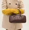 Кожаная сумка Miu Miu Arcadie тёмно-коричневый