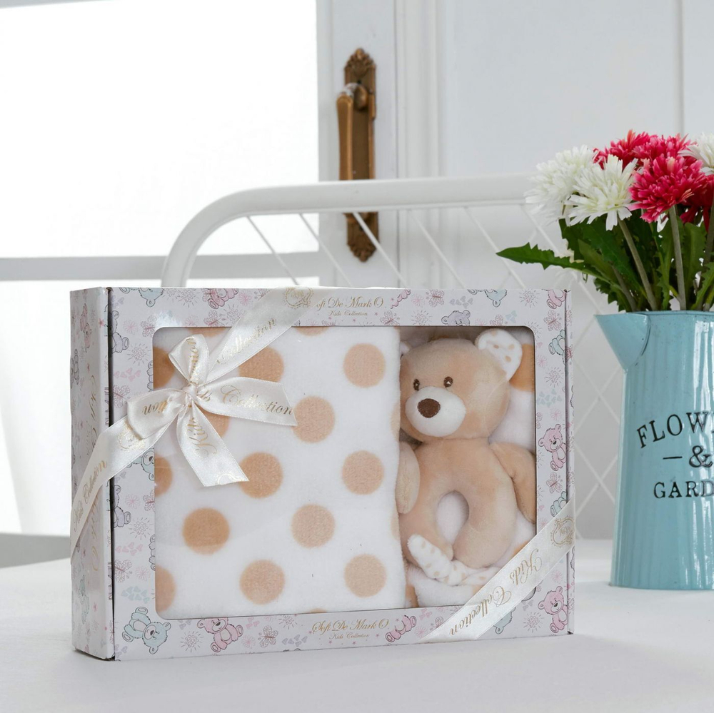 Плед детский с игрушкой Sofi De MarkO №4 бежевый