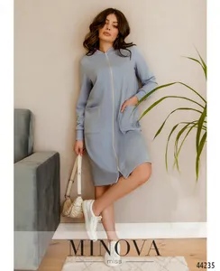 Платье 2152-голубой Minova