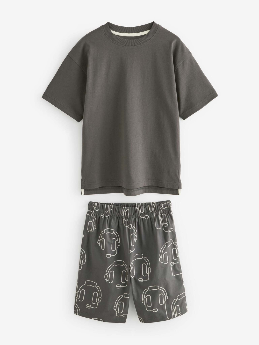 Пижама для мальчика Next Q69-865, 3 шт., Темно-серый, Песочный, Кирпичный